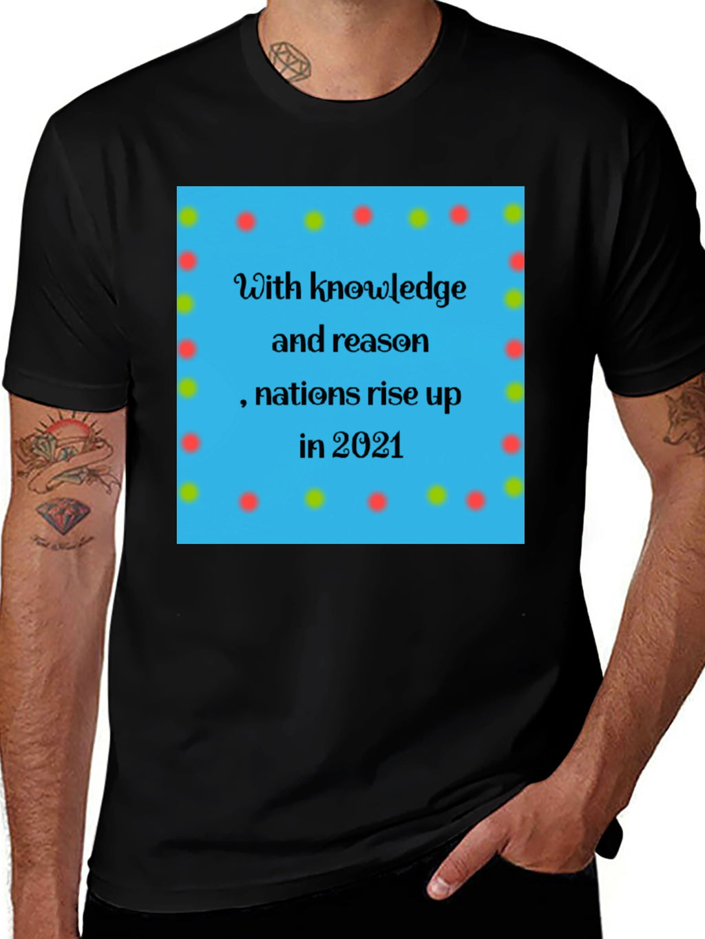 Knowledge & Reason Tee - Nations Rise Design