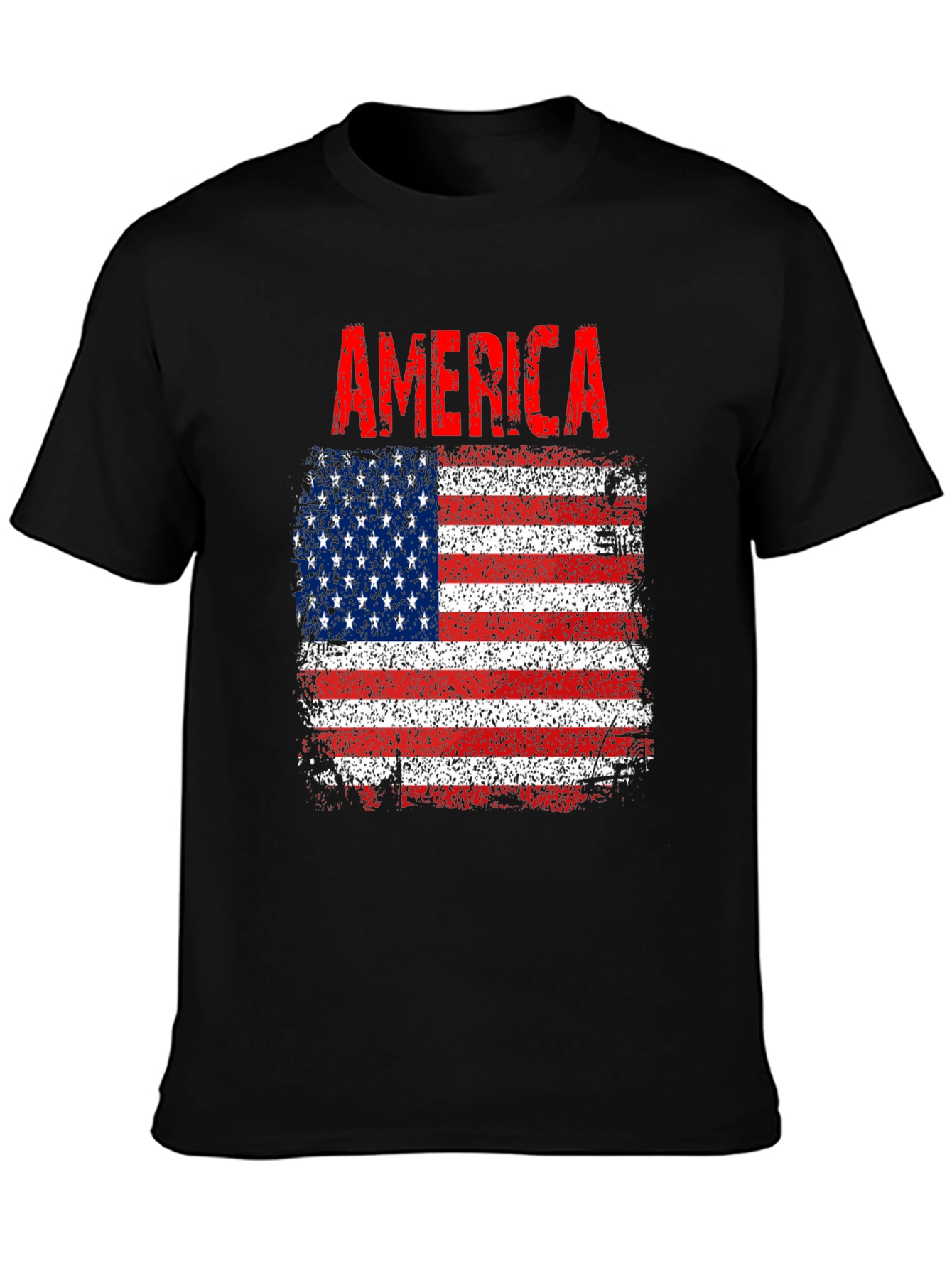 America Flag Graphic T-Shirt