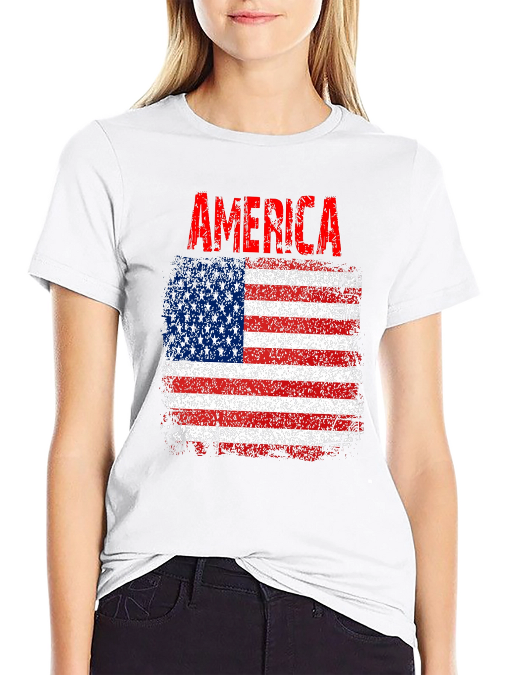 America Flag Graphic T-Shirt