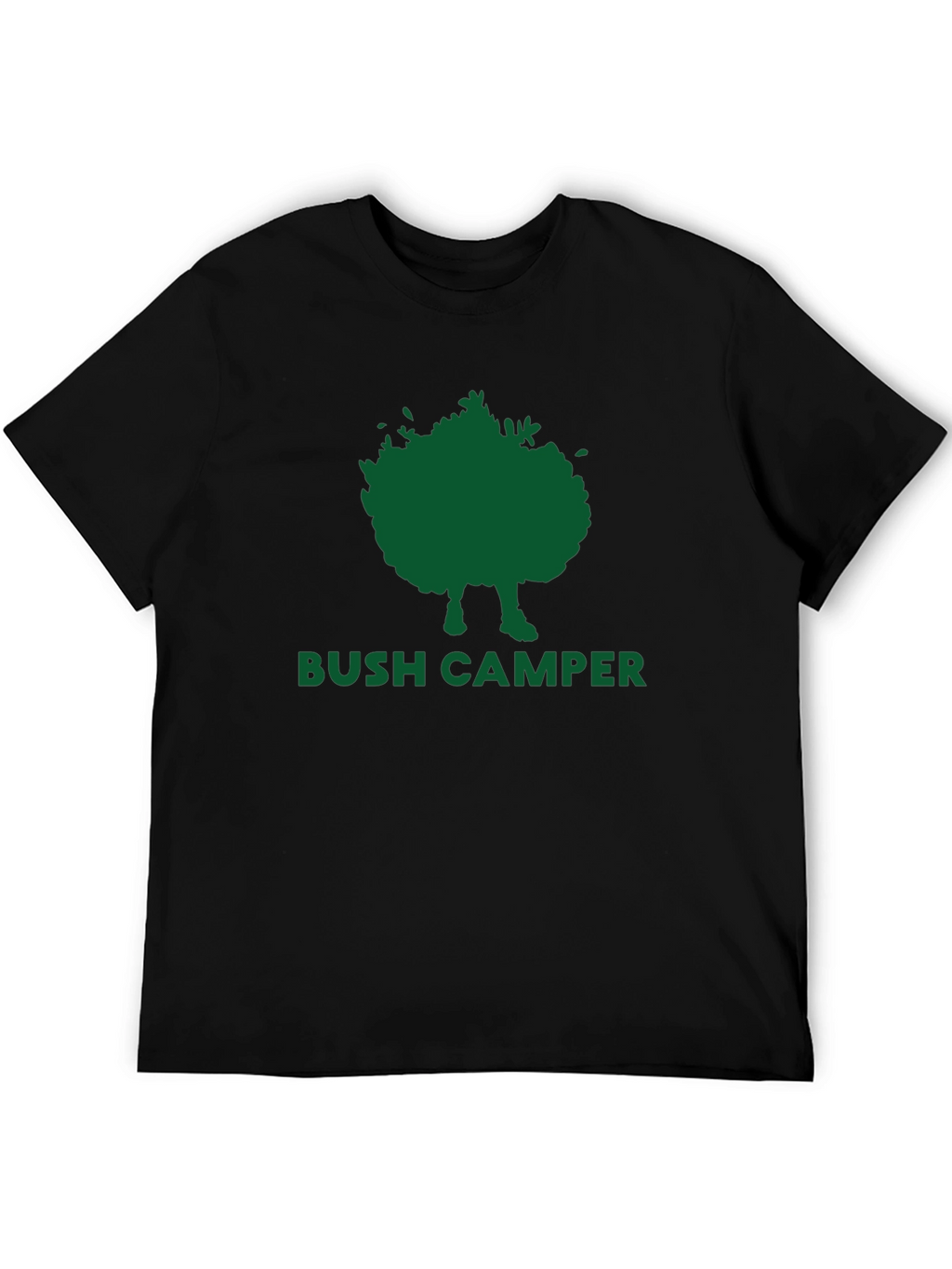 Bush Camper Graphic Tee - Black Cotton T-Shirt