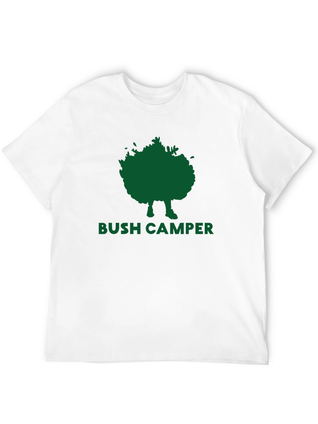 Bush Camper Graphic Tee - Black Cotton T-Shirt