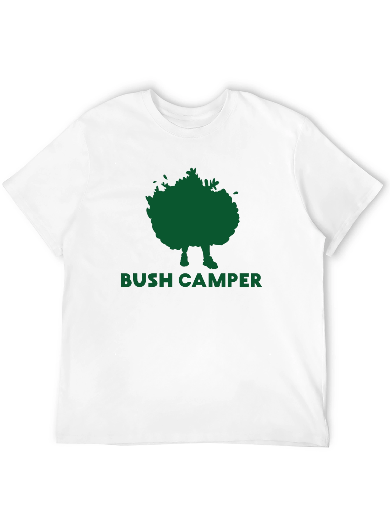 Bush Camper Graphic Tee - Black Cotton T-Shirt