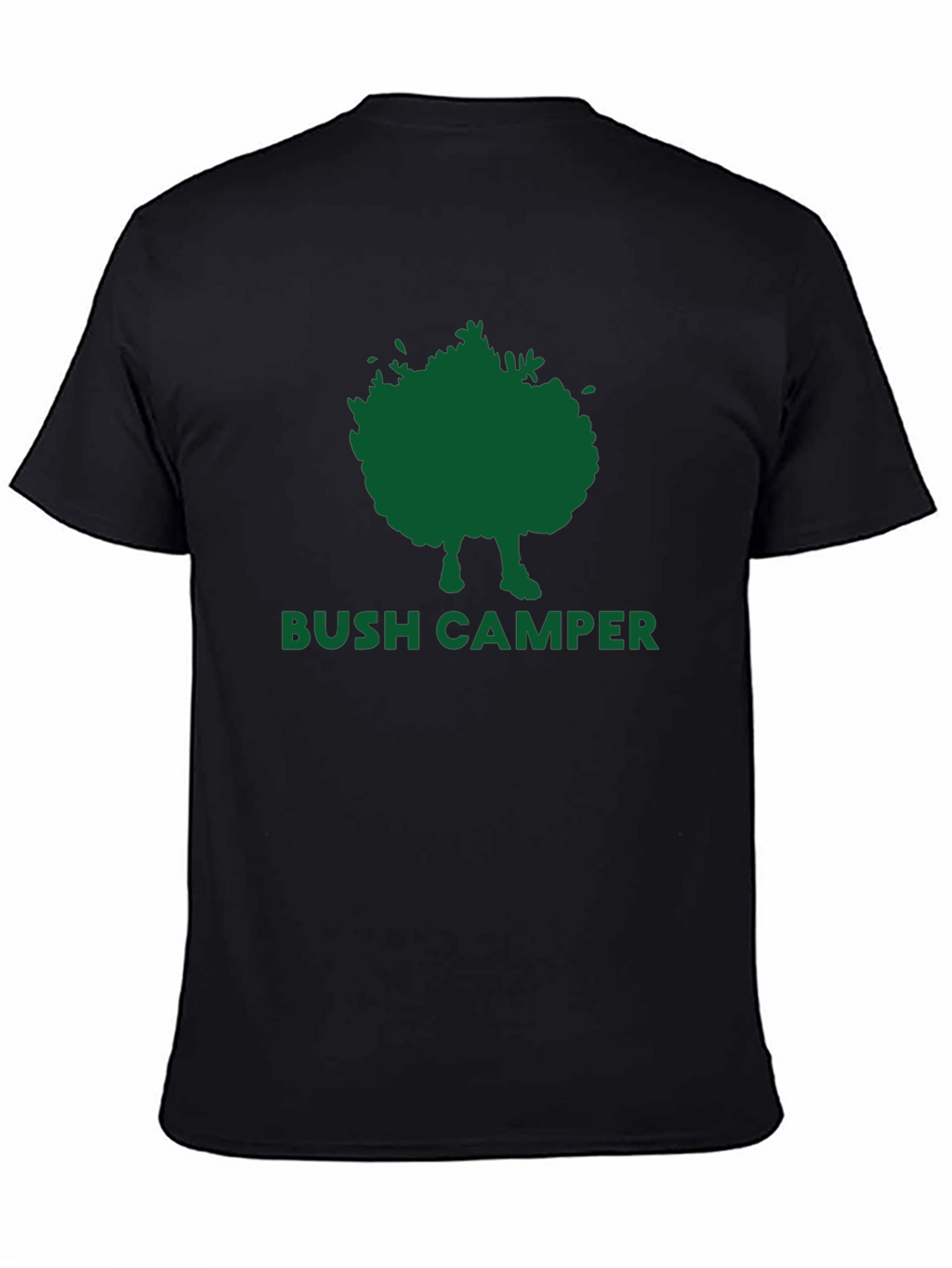 Bush Camper Graphic Tee - Black Cotton T-Shirt