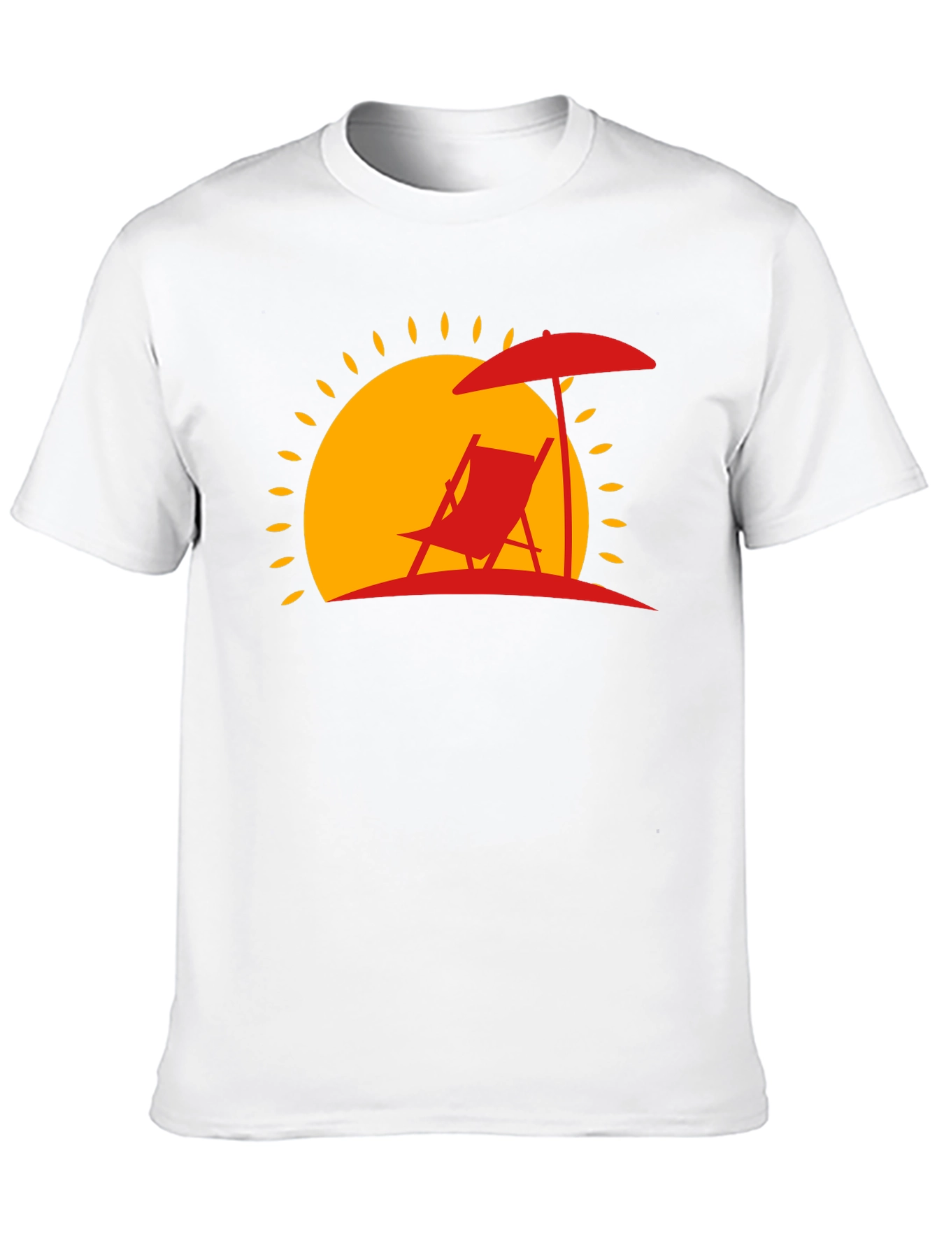 Relaxing Beach Scene Graphic Tee