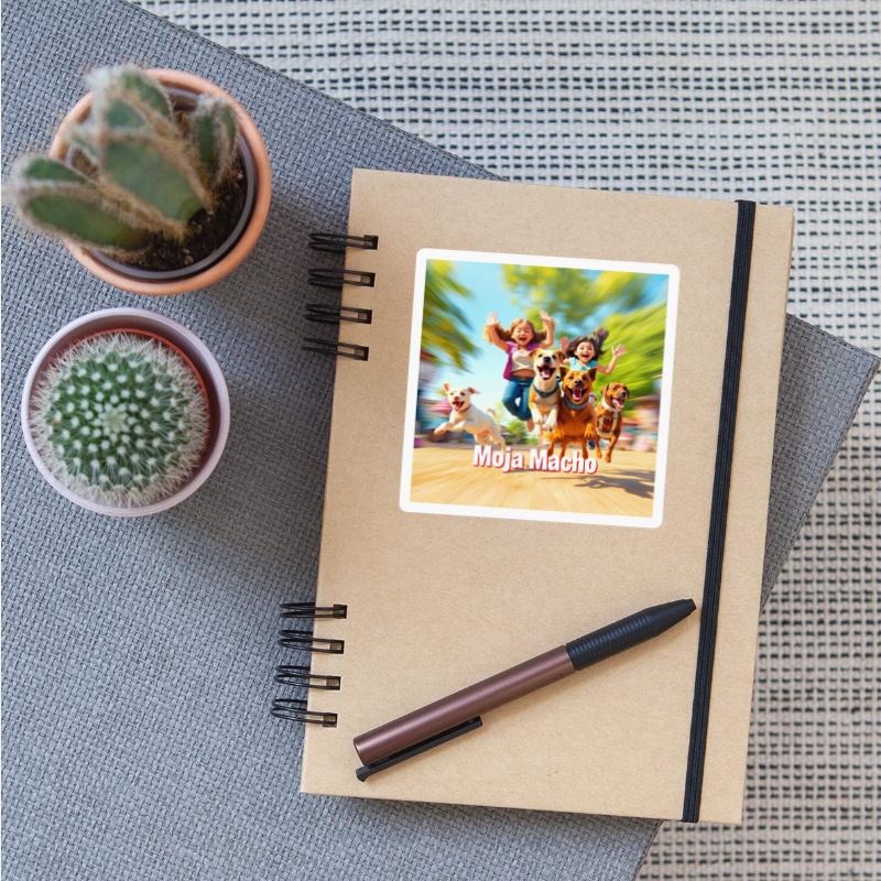 "Smiles All Around – Loyal Dog & Happy Girl"