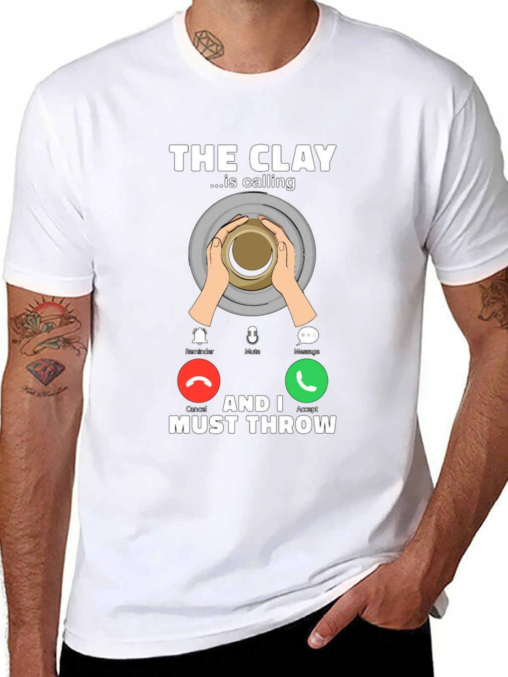 The Clay is Calling T-Shirt Pottery Throwing Tee