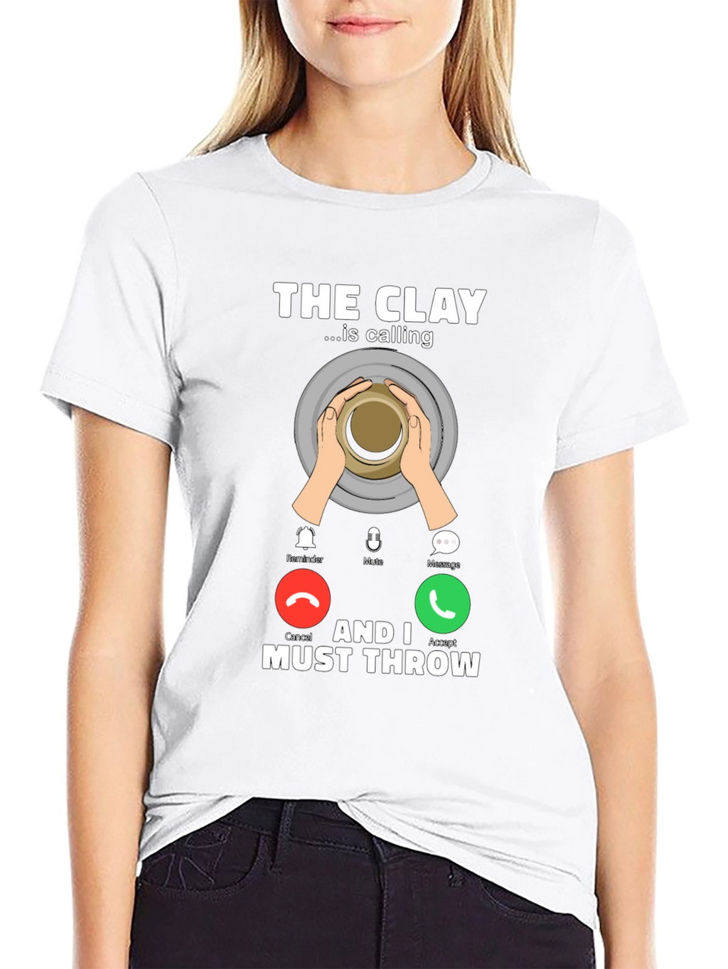 The Clay is Calling T-Shirt Pottery Throwing Tee