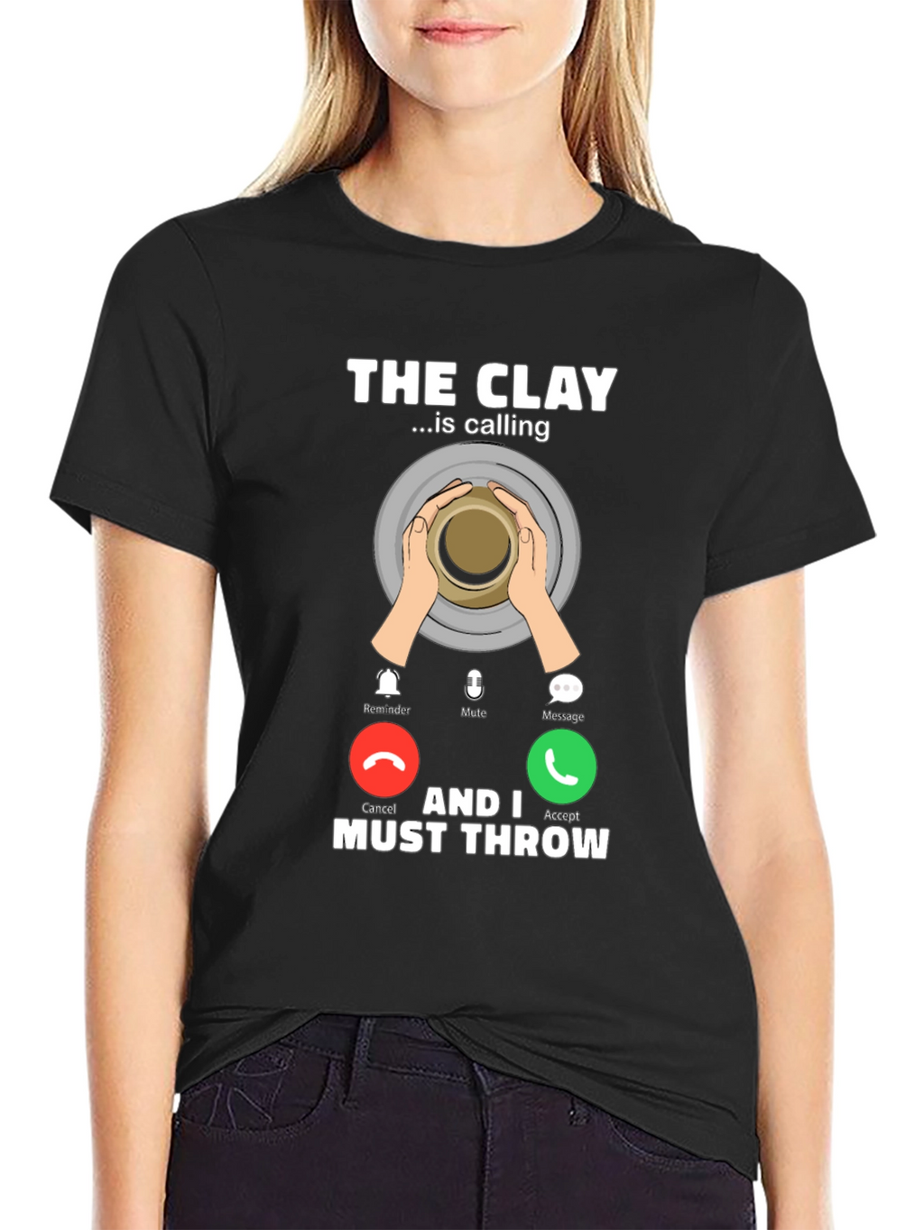 The Clay is Calling T-Shirt Pottery Throwing Tee
