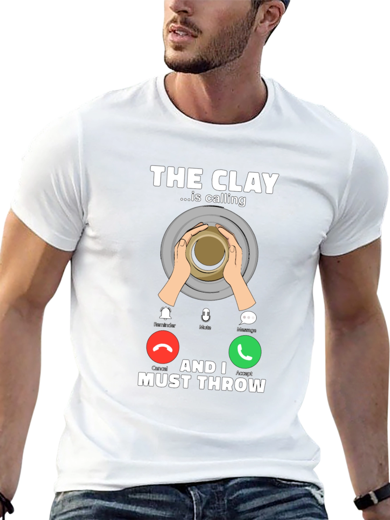 The Clay is Calling T-Shirt Pottery Throwing Tee
