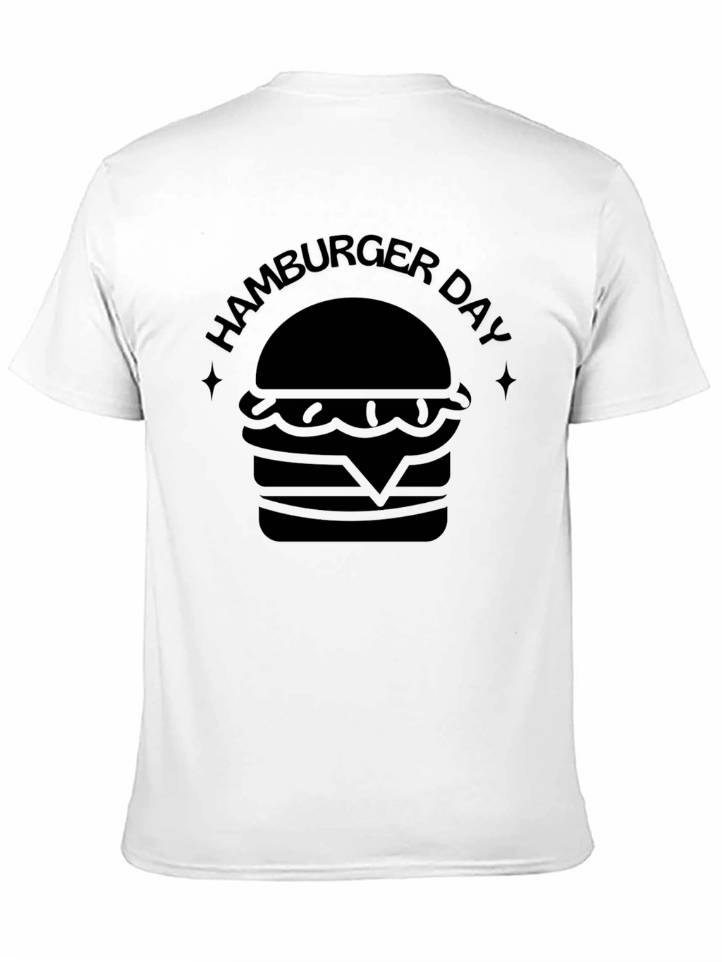 Hamburger Day T-Shirt - Black Graphic Tee