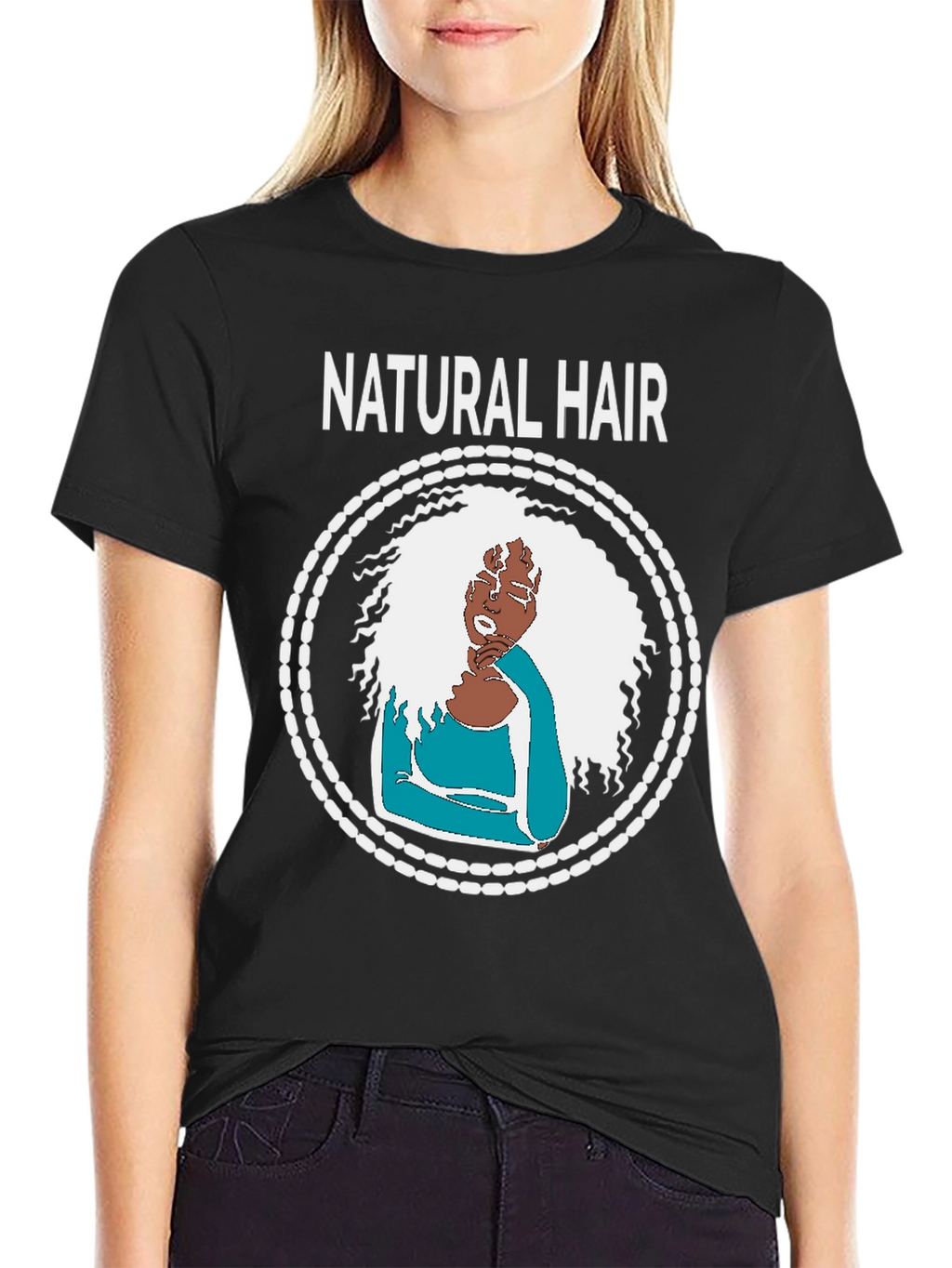 Natural Hair T-Shirt - Black