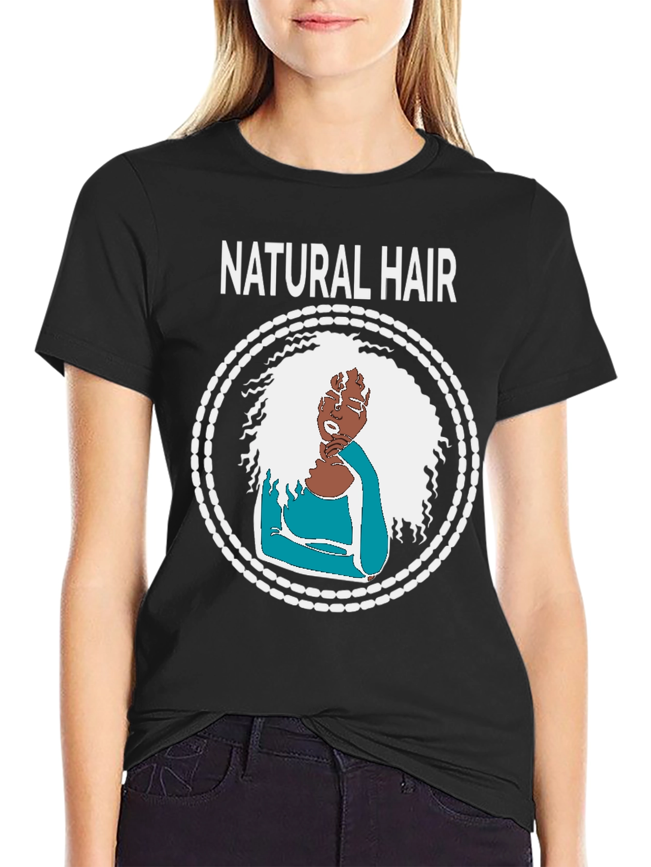 Natural Hair T-Shirt - Black