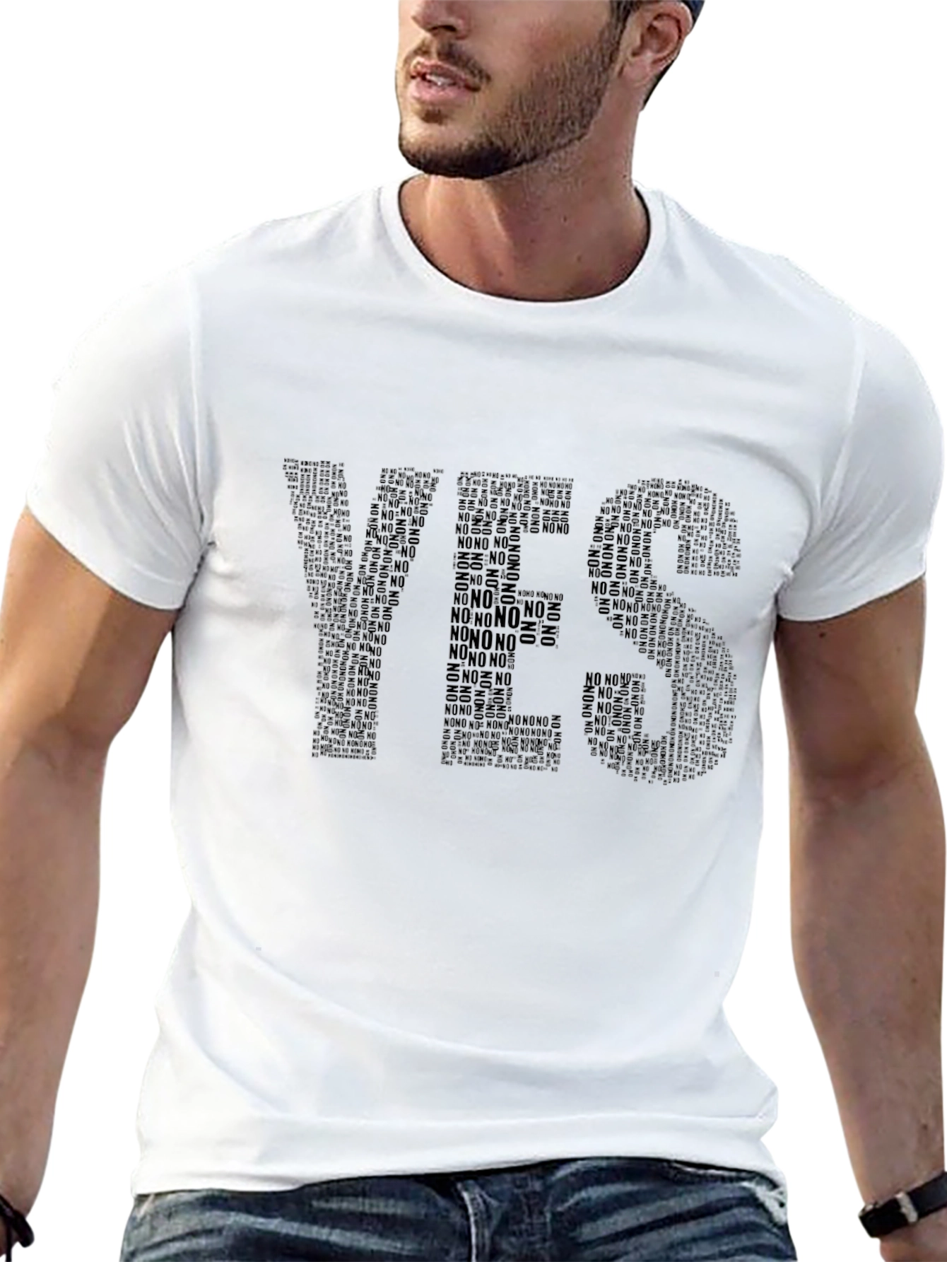 Yes/No Graphic Tee - Novelty T-Shirt