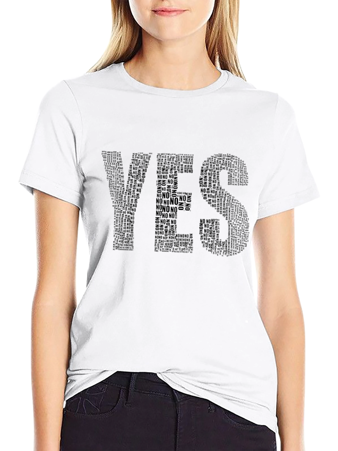 Yes/No Graphic Tee - Novelty T-Shirt