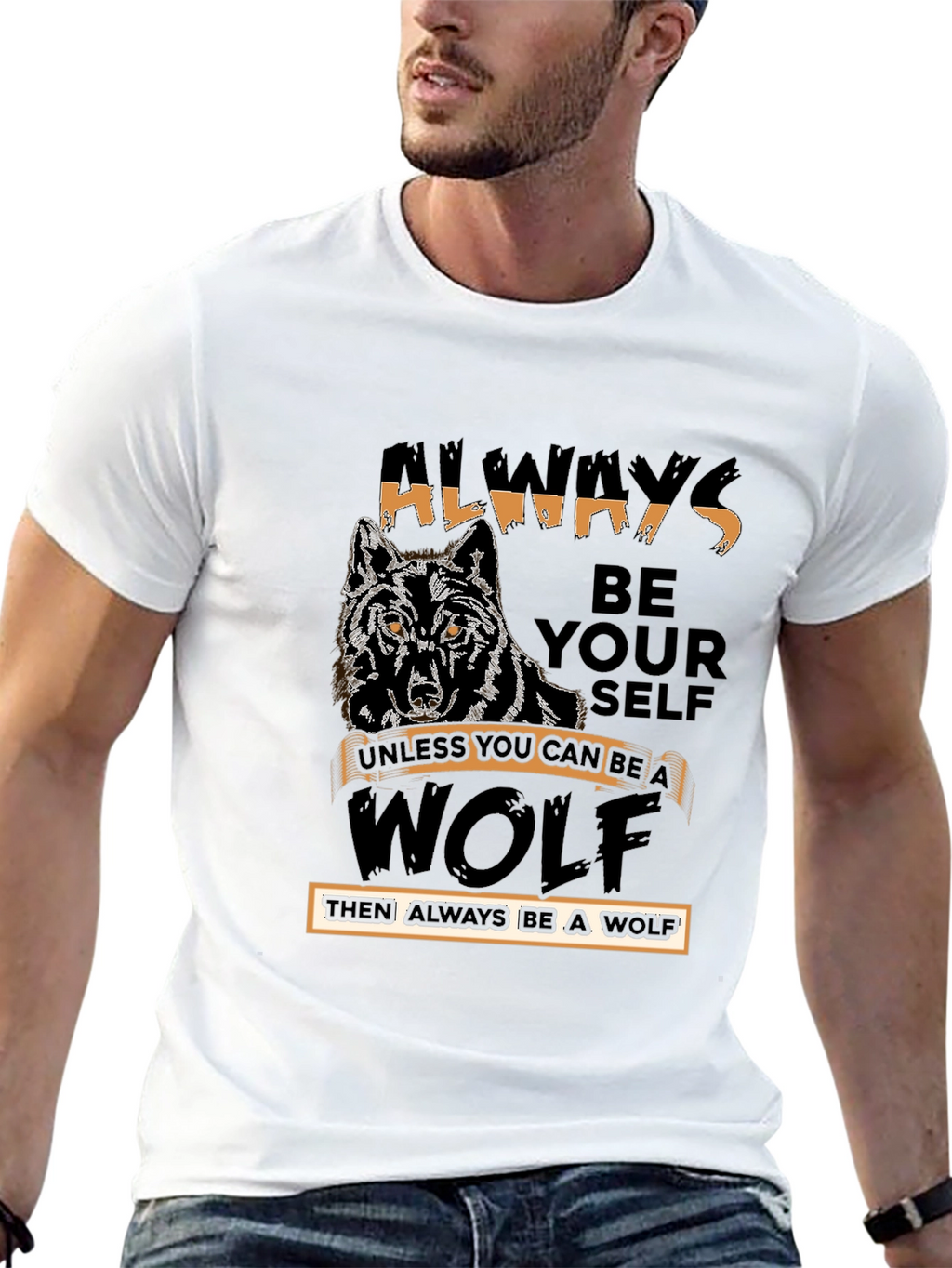Always Be Yourself Wolf Graphic Tee