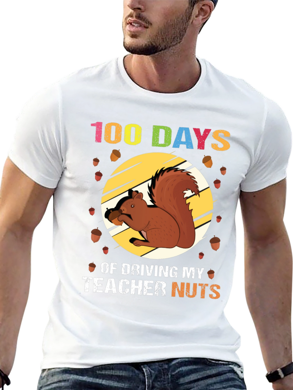 100 Days of School Squirrel T-Shirt
