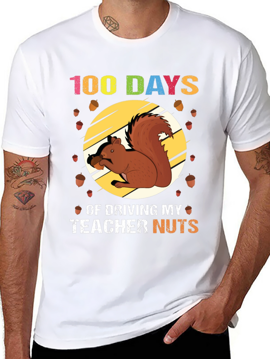 100 Days of School Squirrel T-Shirt