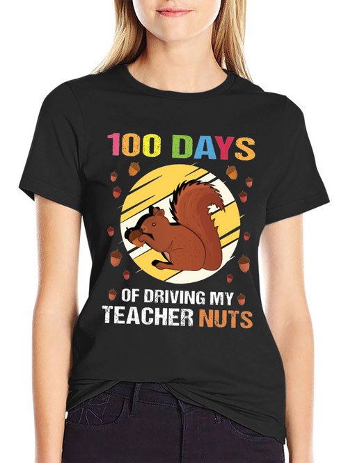 100 Days of School Squirrel T-Shirt