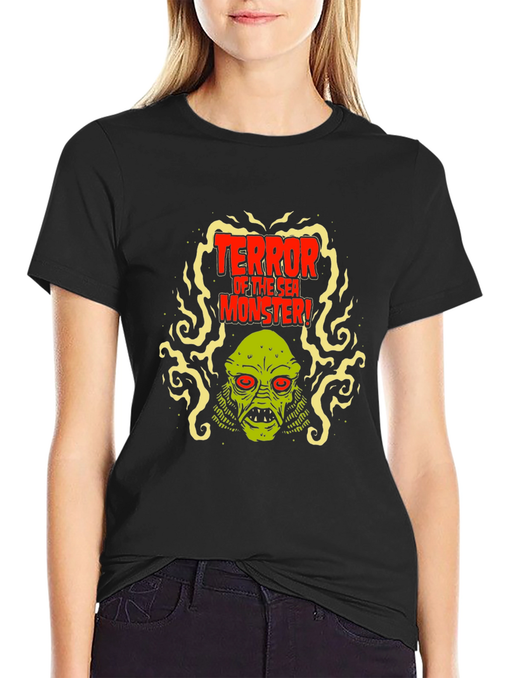 Terror of the Sea Monster Graphic T-Shirt