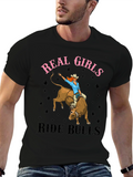 Real Girls Ride Bulls T-Shirt