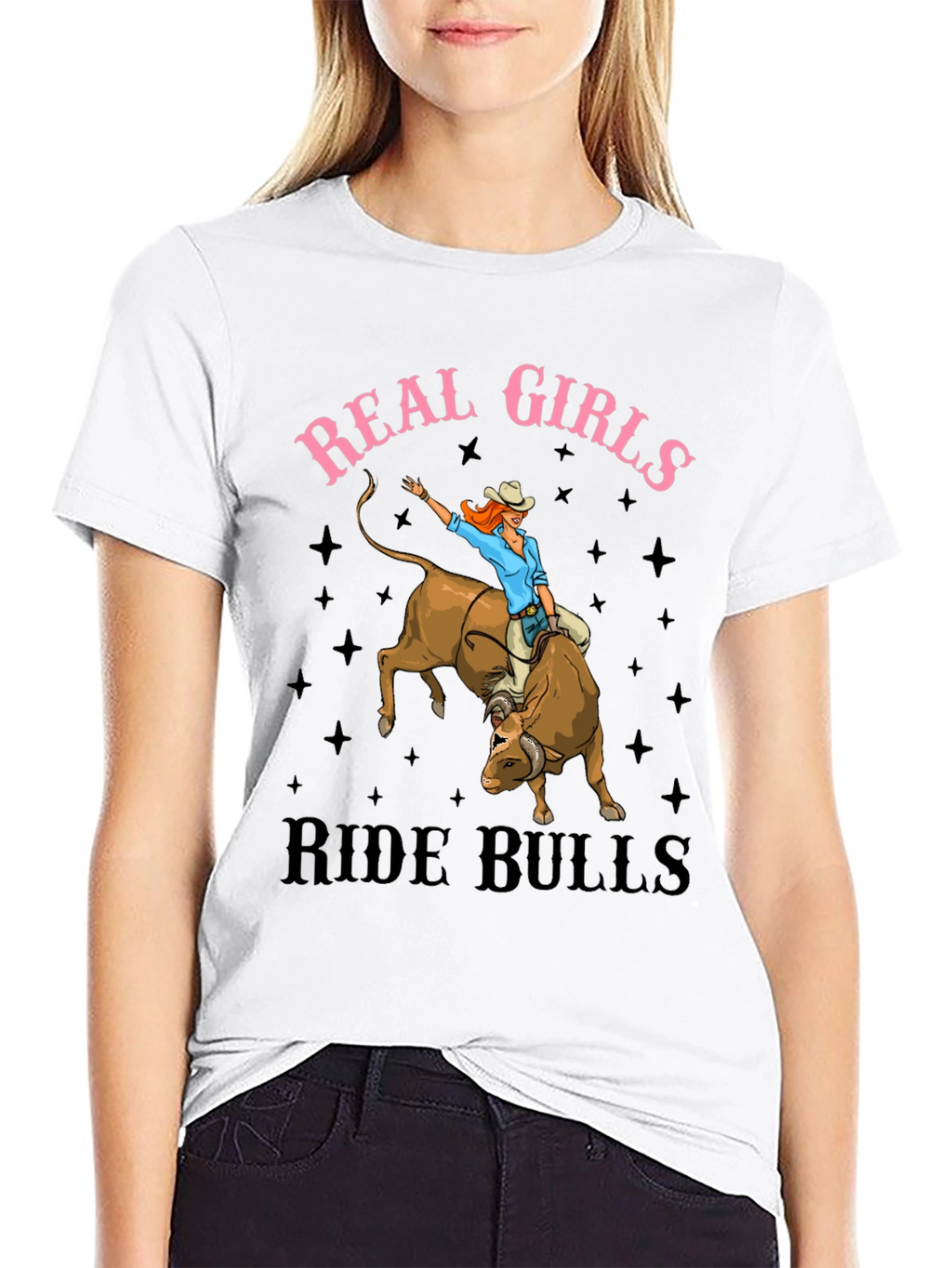 Real Girls Ride Bulls T-Shirt