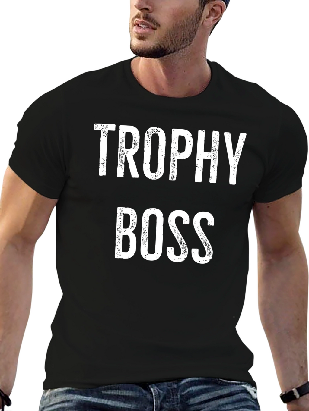 Trophy Boss Graphic T-Shirt - Black
