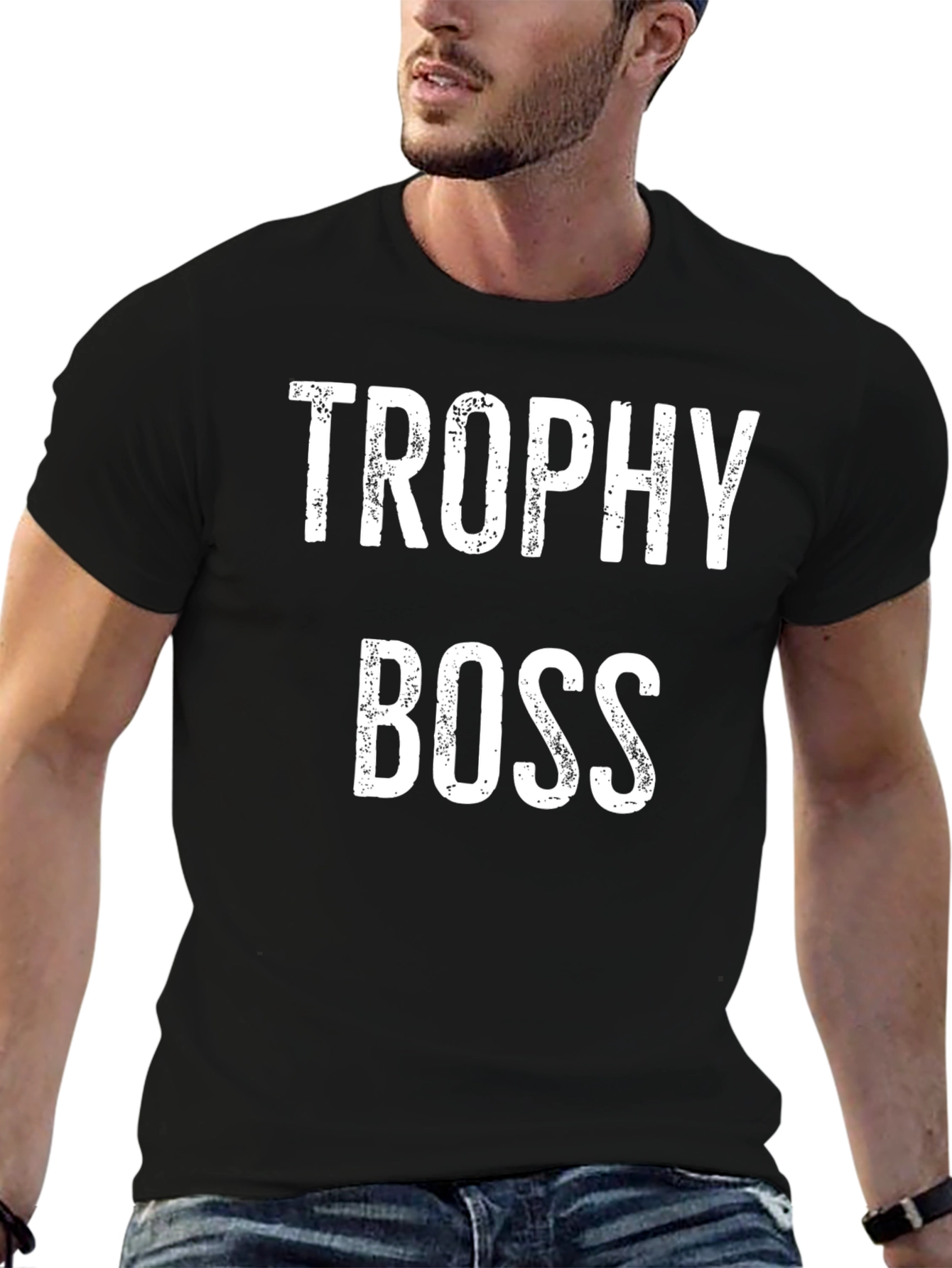 Trophy Boss Graphic T-Shirt - Black