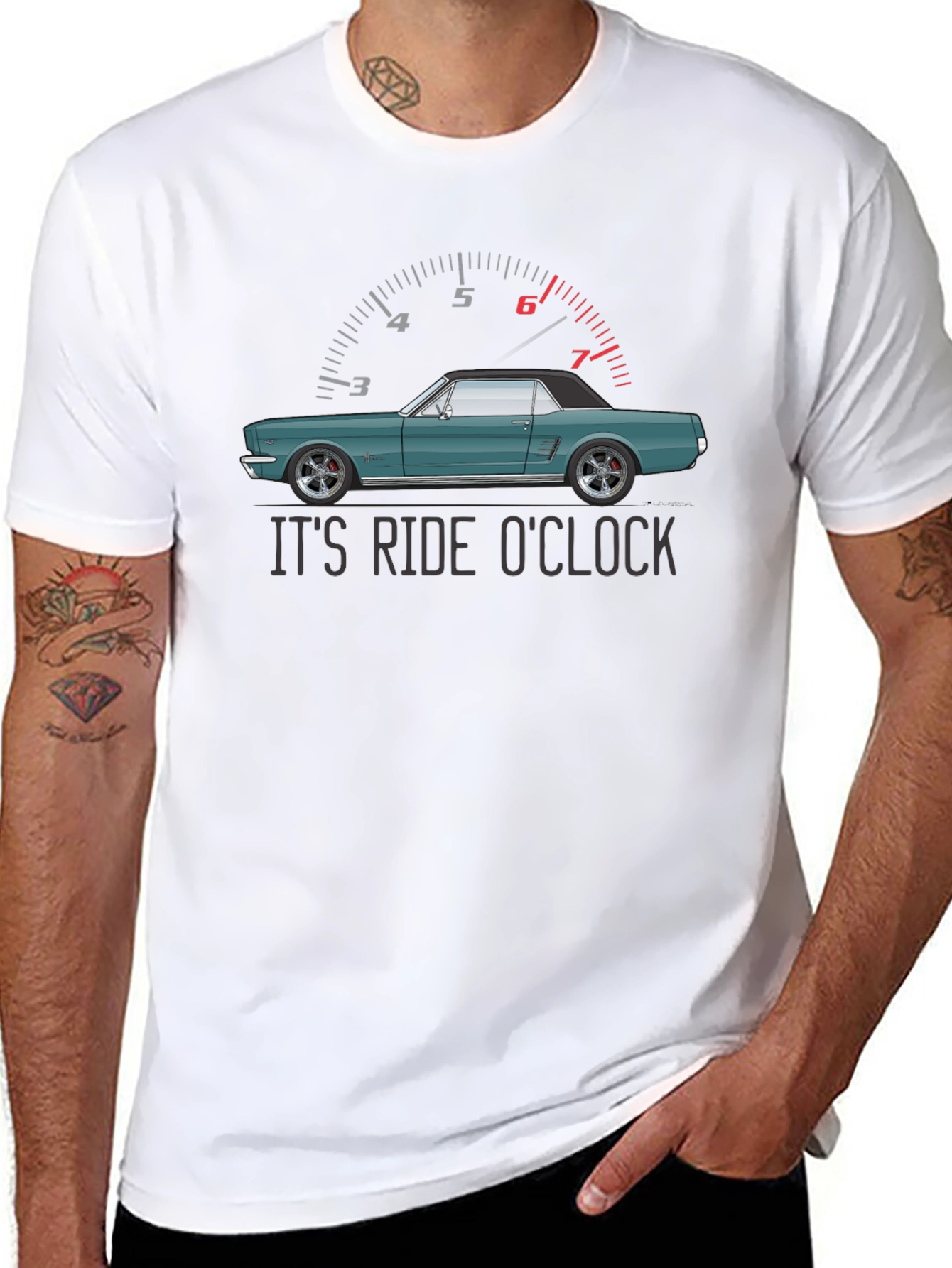 Its Ride OClock Car T-Shirt