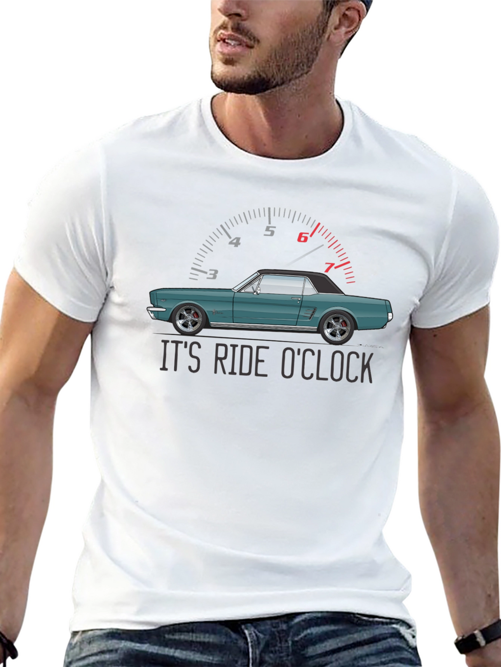 Its Ride OClock Car T-Shirt