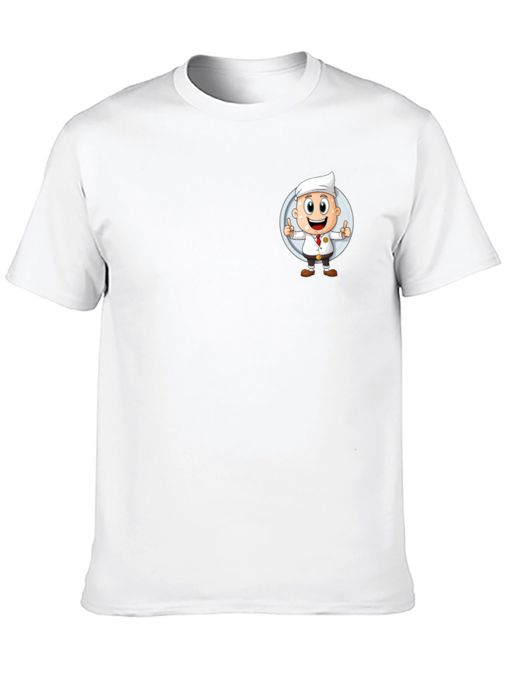 Chef Cartoon Graphic Black T-Shirt