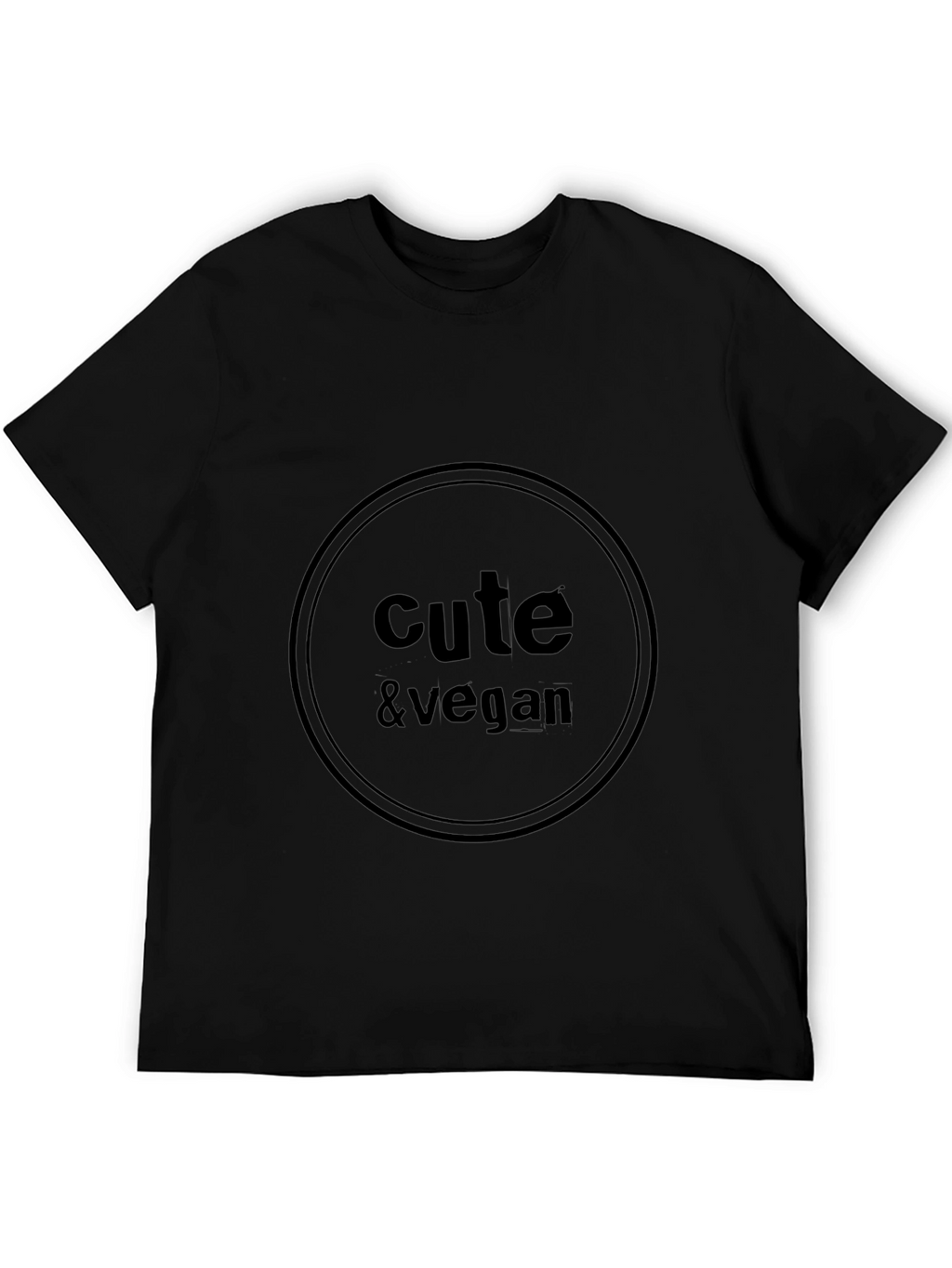 Cute & Vegan Graphic Tee - Unisex Black T-Shirt