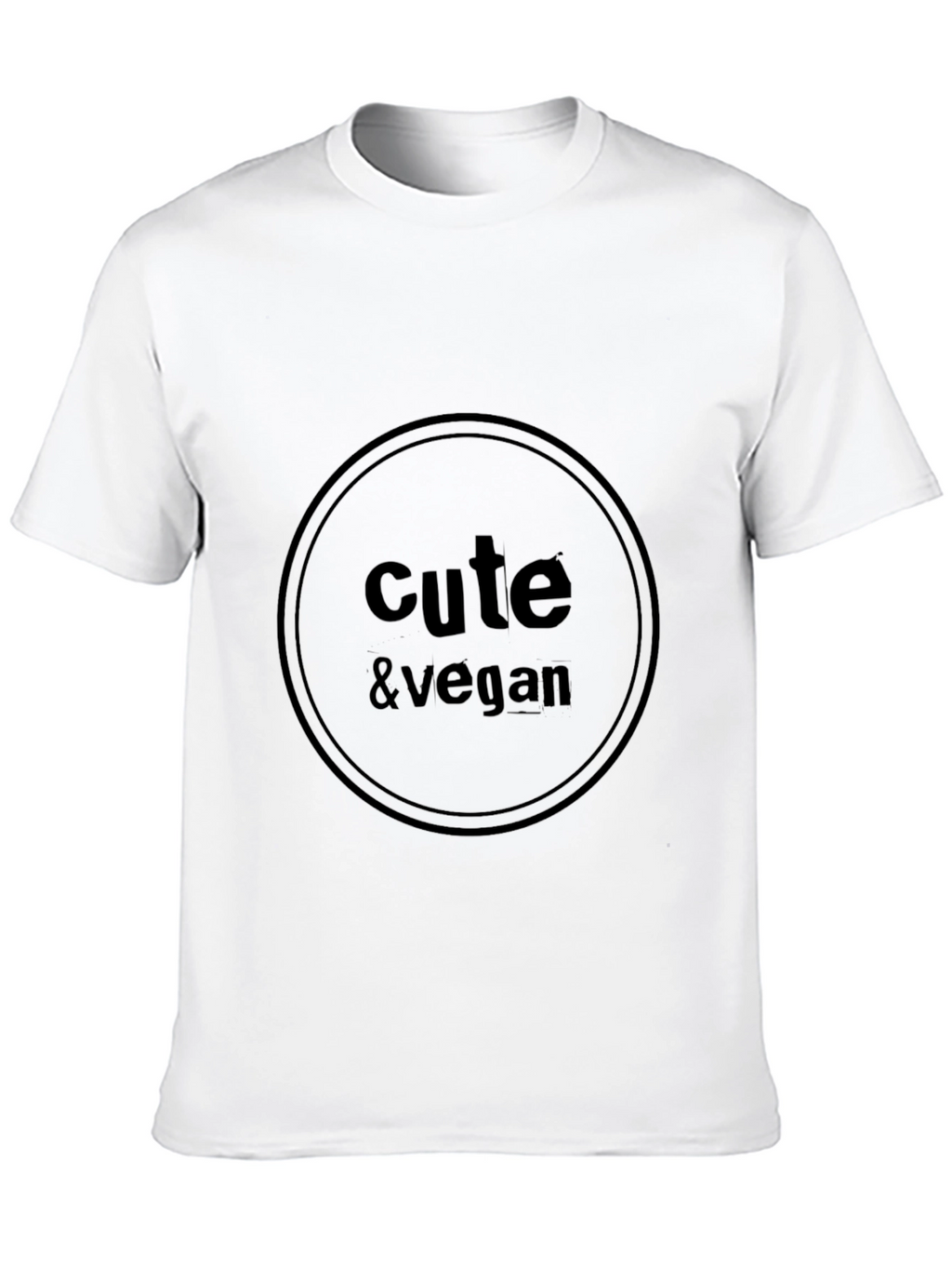 Cute & Vegan Graphic Tee - Unisex Black T-Shirt