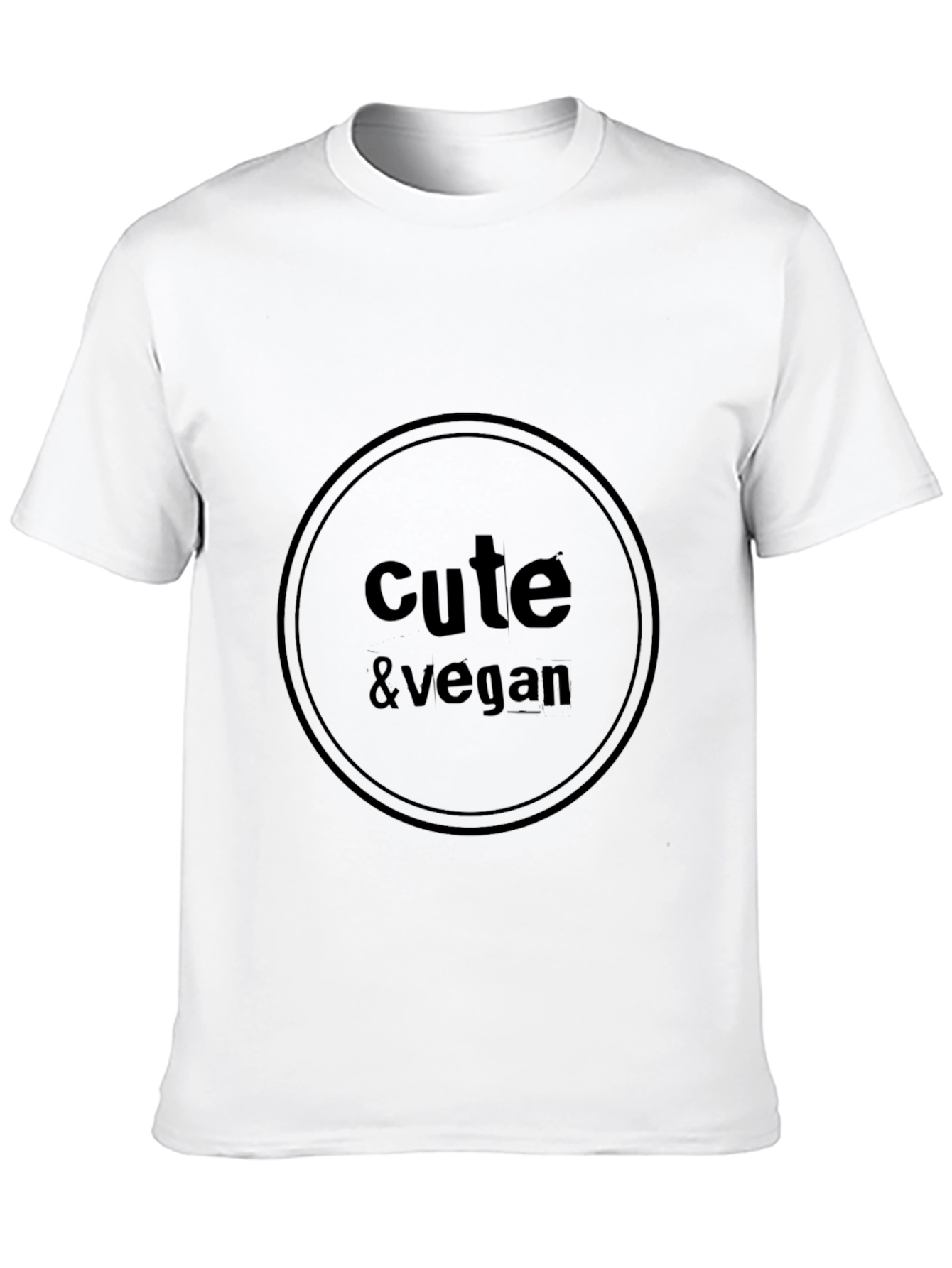 Cute & Vegan Graphic Tee - Unisex Black T-Shirt