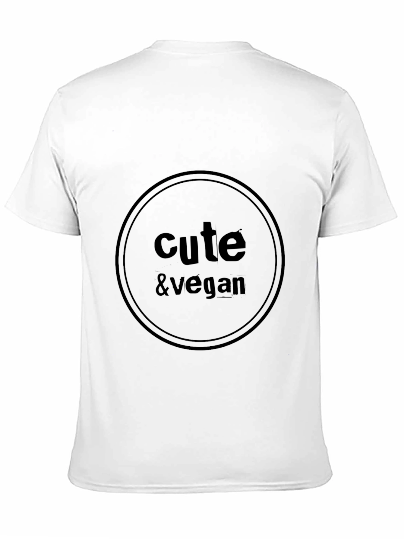 Cute & Vegan Graphic Tee - Unisex Black T-Shirt