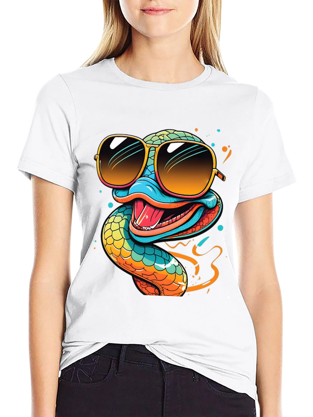 Cool Snake T-Shirt - Quirky Graphic Tee