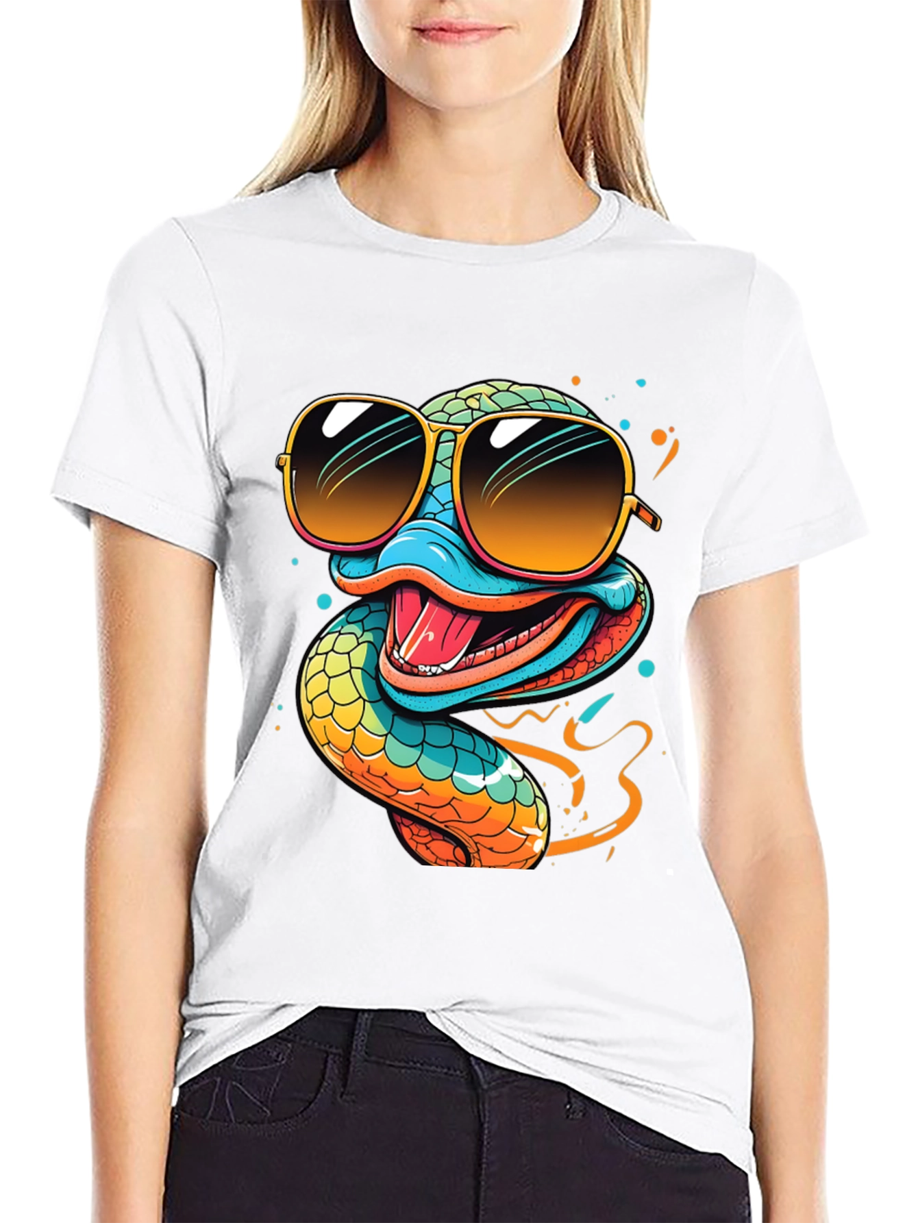 Cool Snake T-Shirt - Quirky Graphic Tee