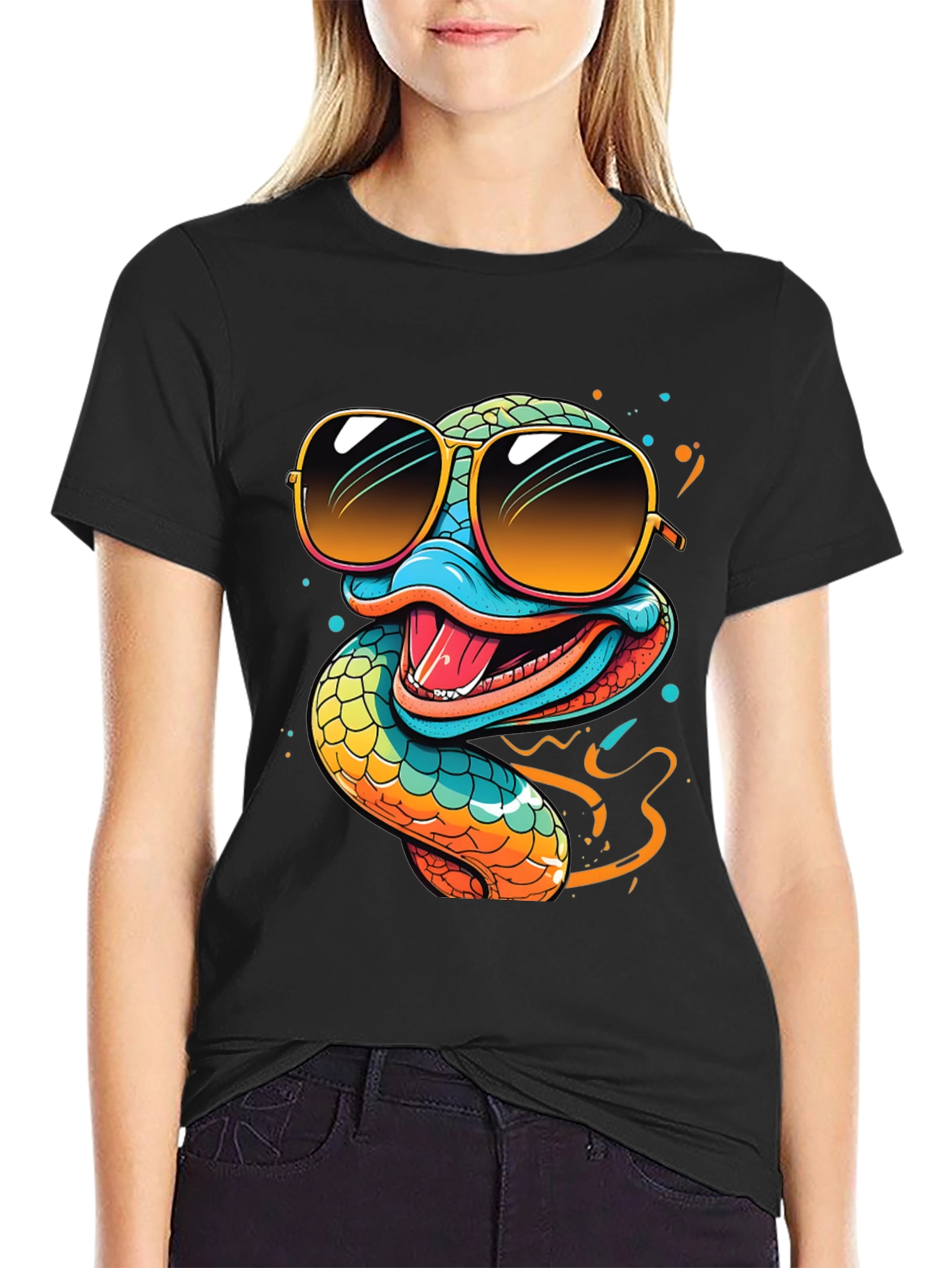 Cool Snake T-Shirt - Quirky Graphic Tee