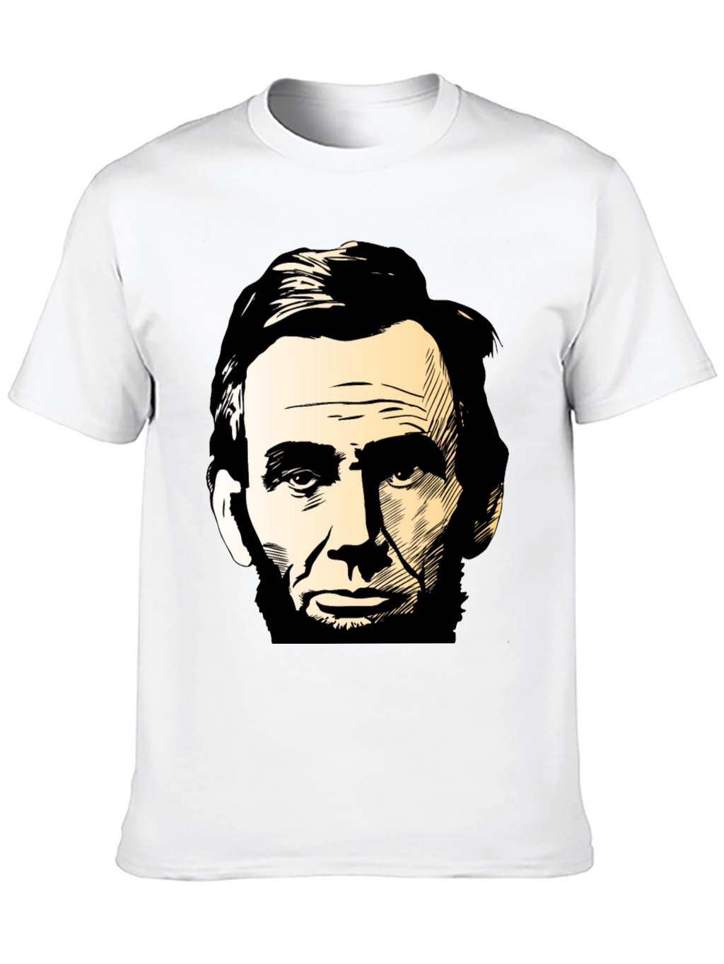 Abraham Lincoln Portrait Black T-Shirt