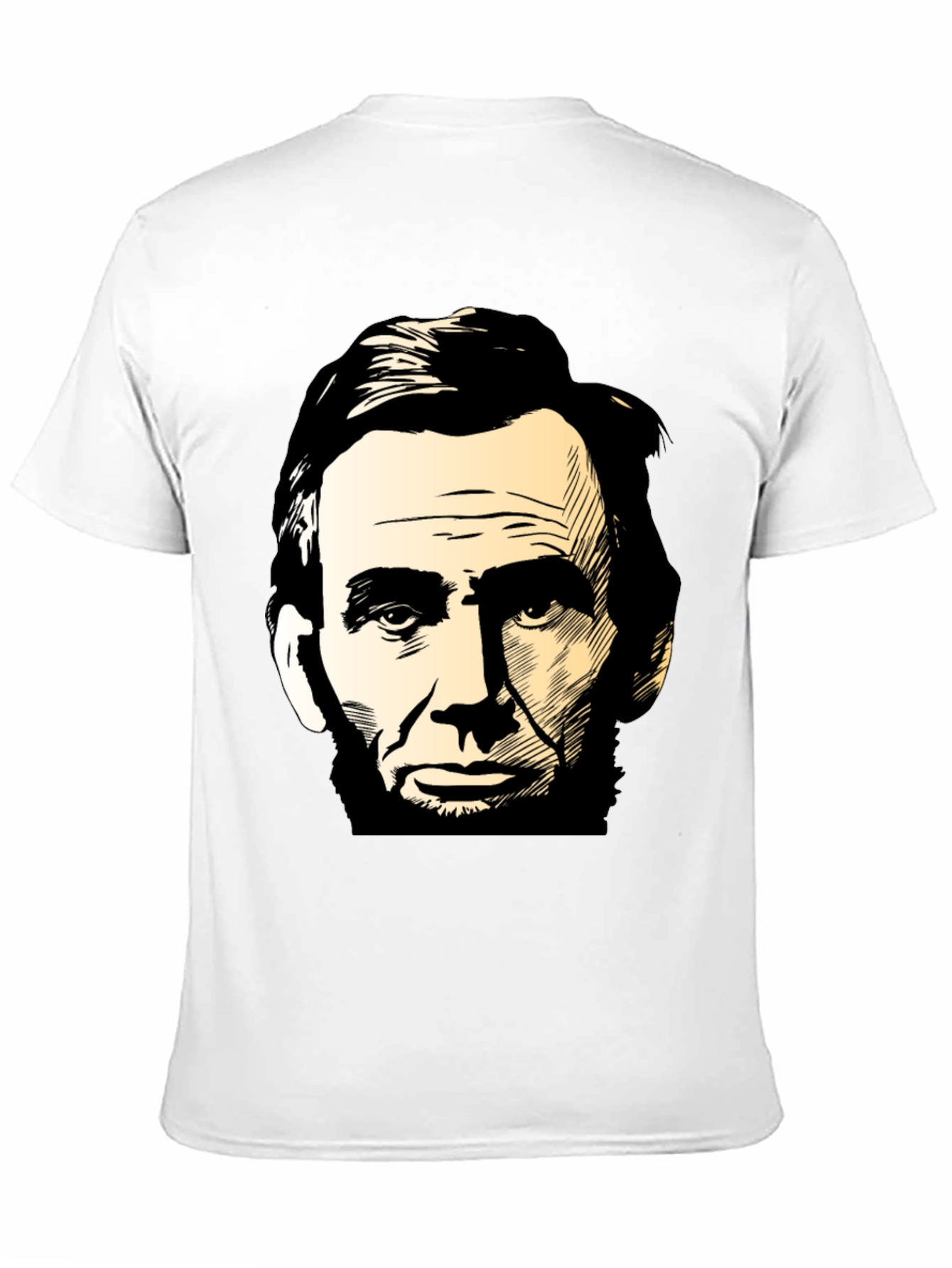 Abraham Lincoln Portrait Black T-Shirt