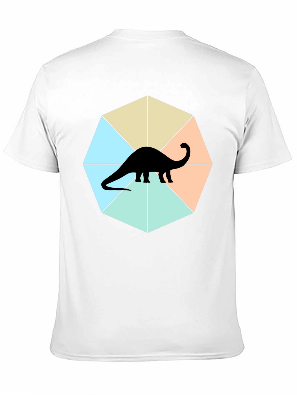 Dino Graphic Tee - Stylish Geometric Design