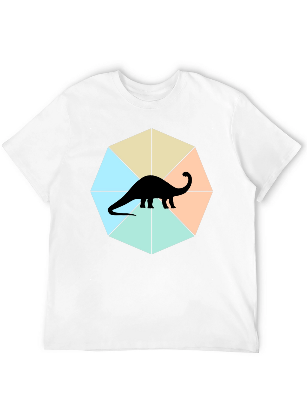 Dino Graphic Tee - Stylish Geometric Design