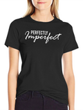 Perfectly Imperfect Black Graphic Tee
