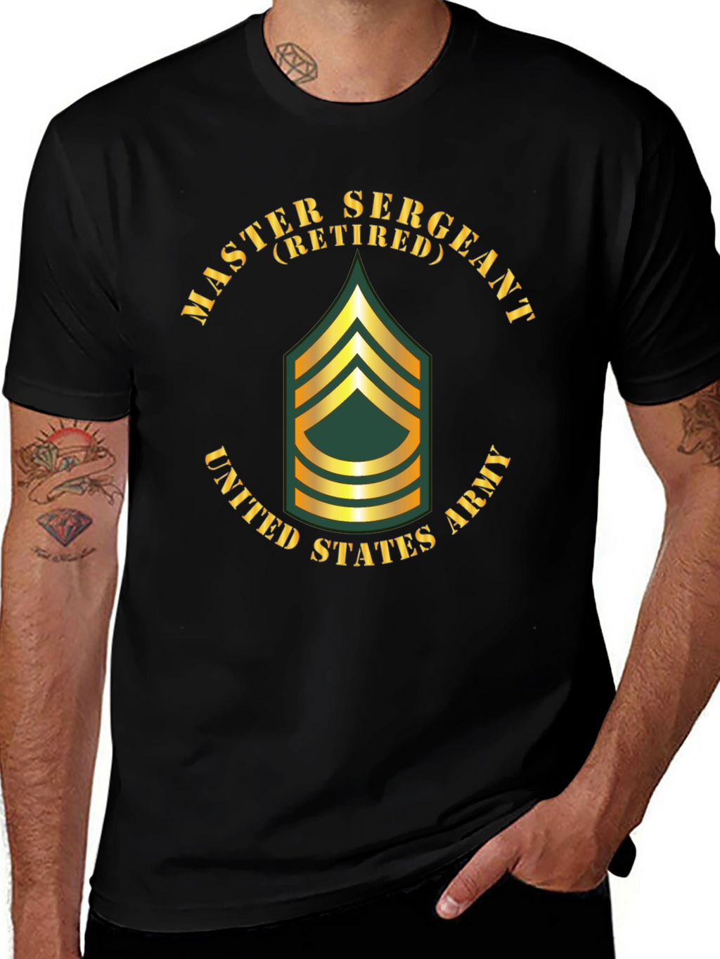 Retired Master Sergeant T-Shirt - US Army Veteran Tee