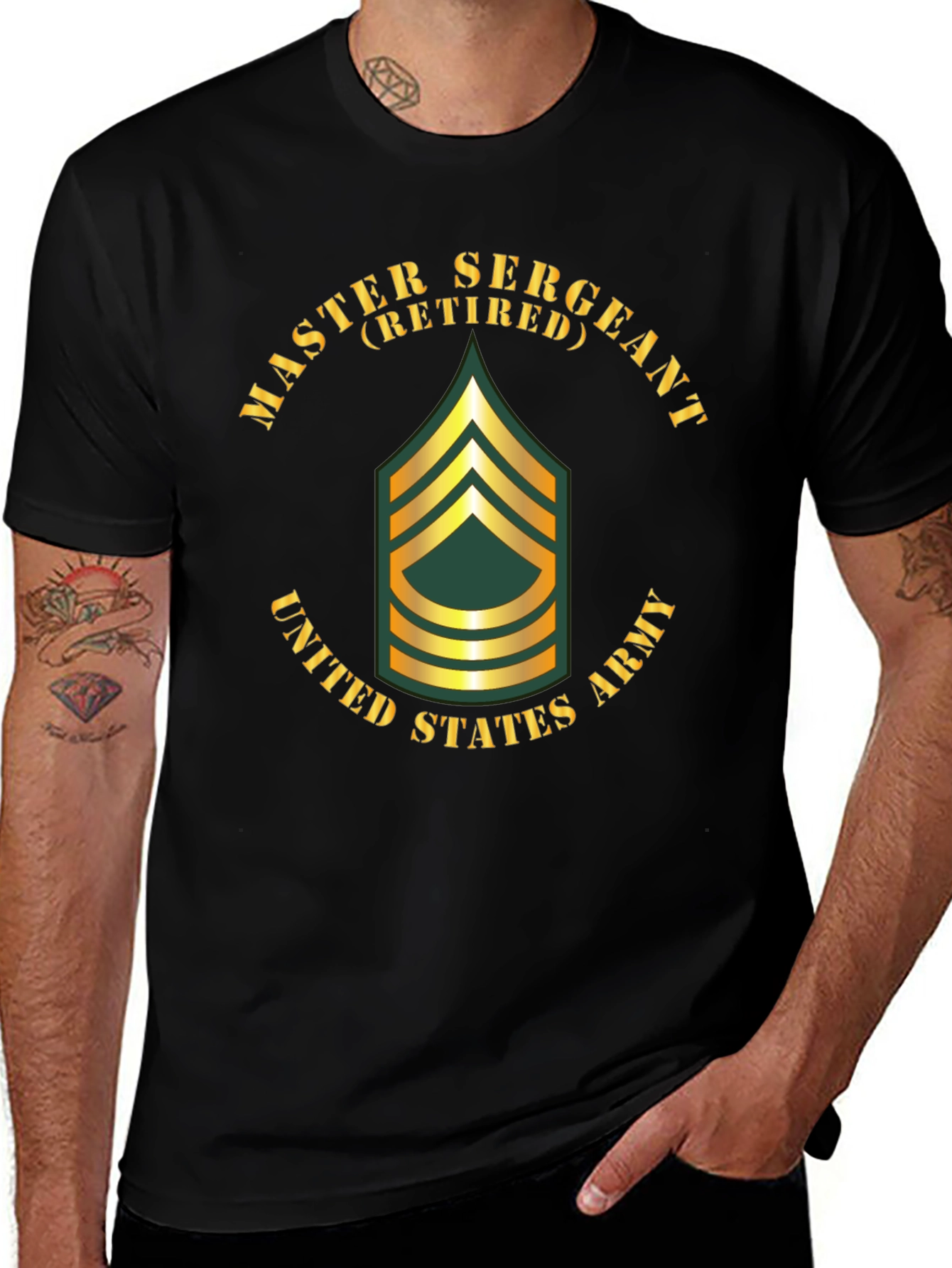 Retired Master Sergeant T-Shirt - US Army Veteran Tee