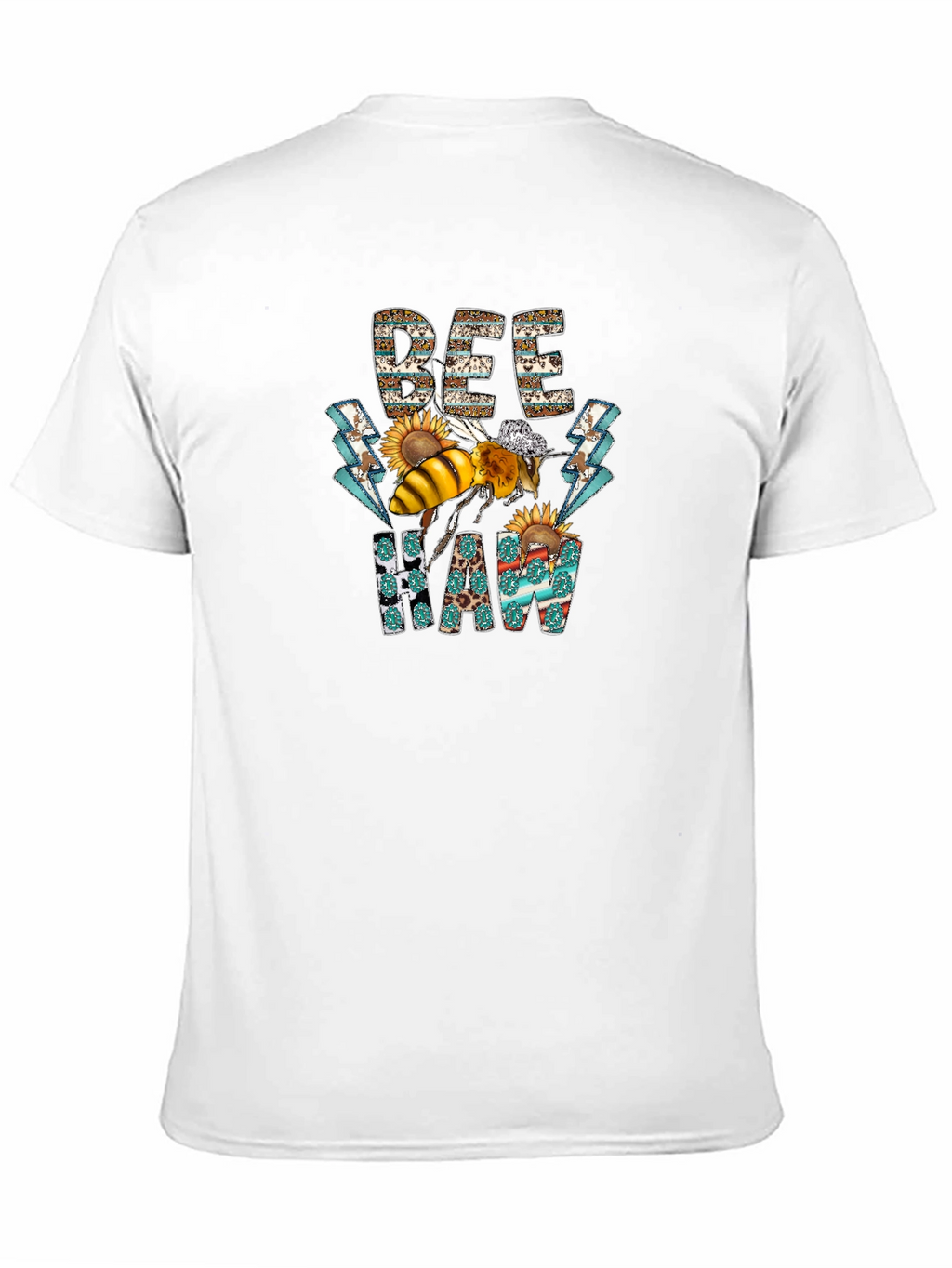Bee Haw T-Shirt - Graphic Print Cotton Tee