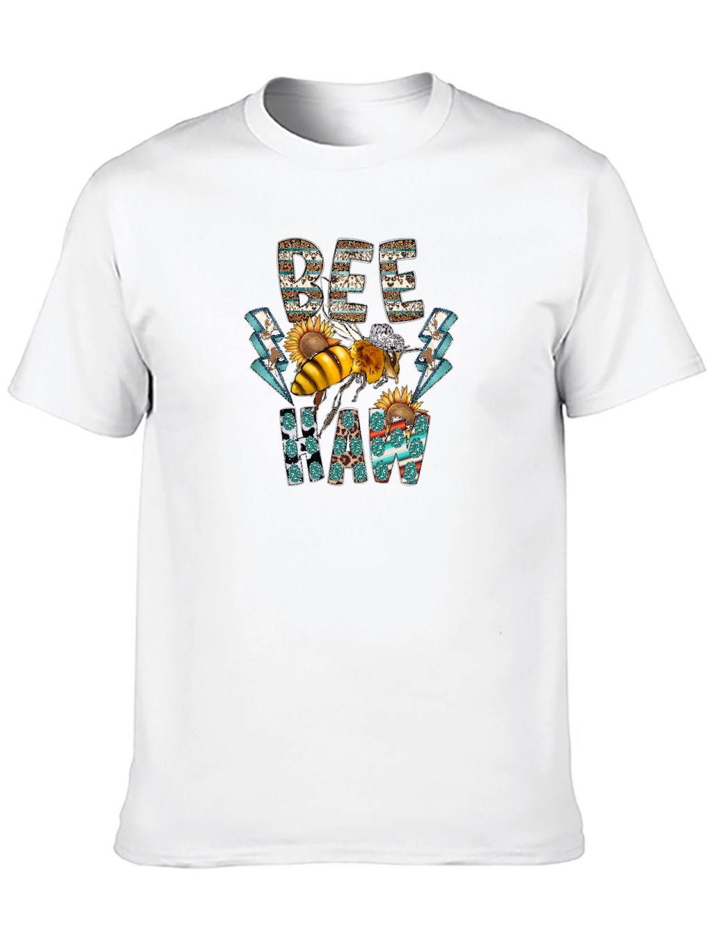 Bee Haw T-Shirt - Graphic Print Cotton Tee