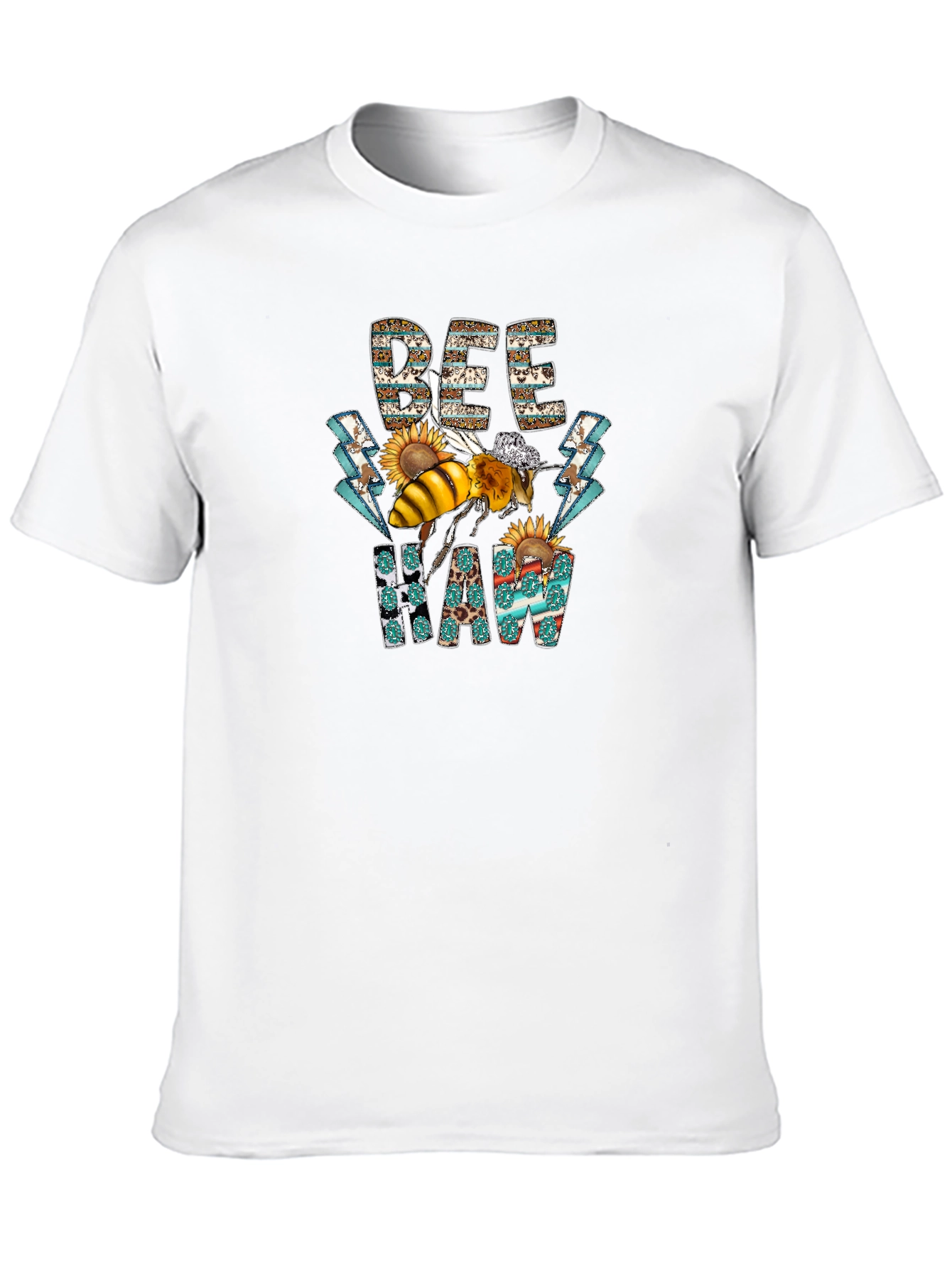 Bee Haw T-Shirt - Graphic Print Cotton Tee