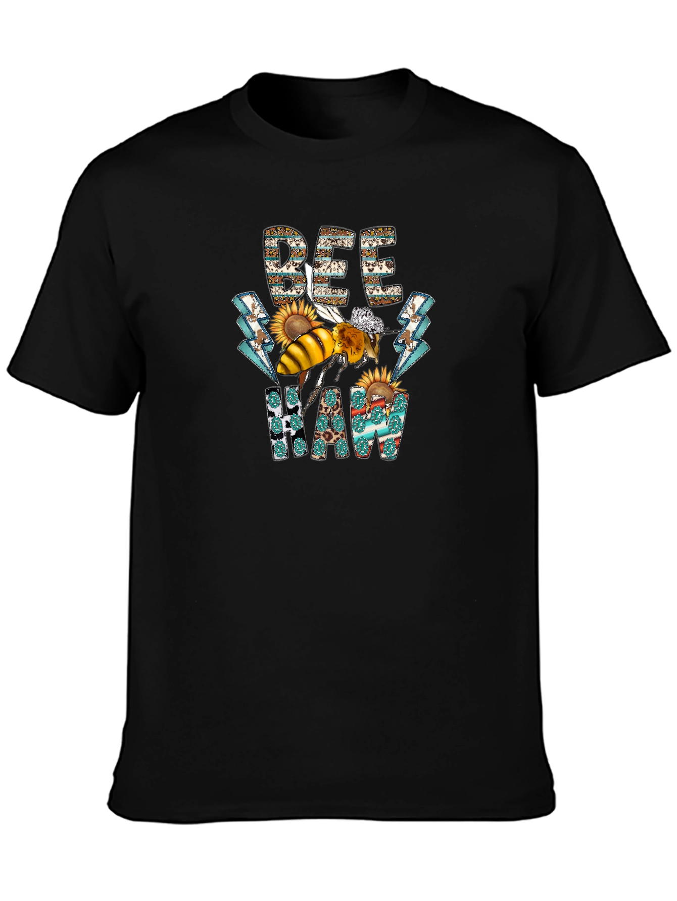 Bee Haw T-Shirt - Graphic Print Cotton Tee