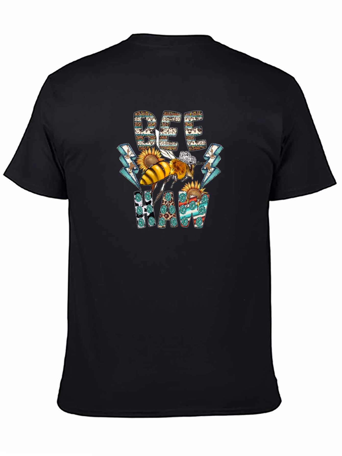 Bee Haw T-Shirt - Graphic Print Cotton Tee