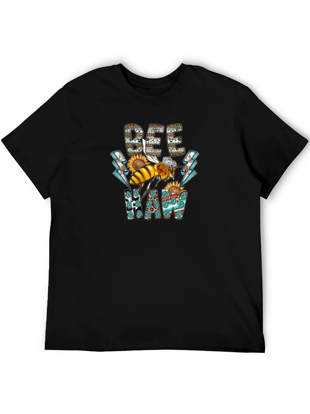 Bee Haw T-Shirt - Graphic Print Cotton Tee